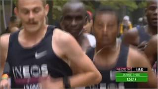 Kipchoge smiles as he sees the finish line in the INEOS challenge 159 [upl. by Isolda189]