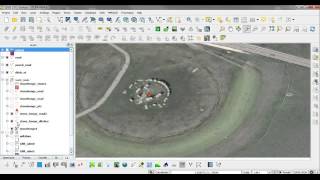 QGIS creating a Stonehenge satellite image interpretation part 2 [upl. by Ahseekal]