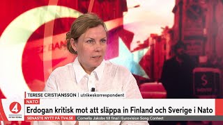 Terese Cristiansson Turkiet öppnar för att lägga in veto  TV4Nyheterna  TV4 amp TV4 Play [upl. by Thorner892]