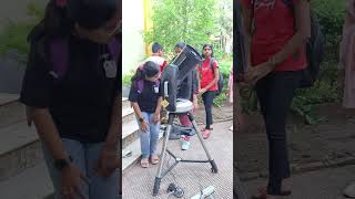 telescope watching moon at Science Centre purulia [upl. by Zalucki]