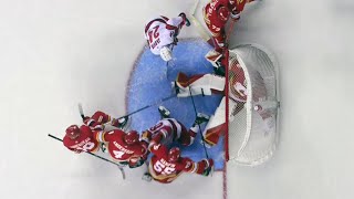 Jacob Markstrom somehow stops this puck [upl. by Maag692]