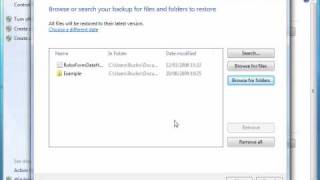 The Windows 7 backup utility  Tutorial 2 [upl. by Bluh754]