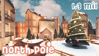 North Pole SpeedBuild  ROBLOX BLOXBURG   tour [upl. by Abe]