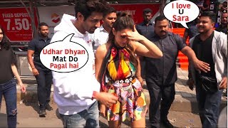 Sara Ali Khan IRRITATE From Her Fans At public Place With Kartik Aryaan  Love Aaj Kal 2 [upl. by Ellehcsor]