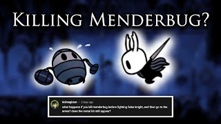 Does killing MENDERBUG have consequences [upl. by Almeda]