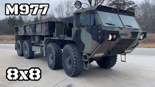 My first ever M977 Hemtt 8x8 military truck checkout and test drive detriot8v92 [upl. by Dominica]