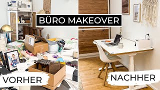 DIY Büro Makeover  IKEA HACKS amp extrem Möbel UPCYCLING  Homeoffice einrichten amp ausmisten [upl. by Sad]