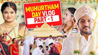 Muhurtham Day Vlog😍 Sumanth Weds Kruthika❤️Part1 [upl. by Ferde]