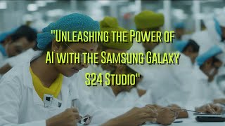 Unleashing the Power of AI with the Samsung Galaxy S24 Studio [upl. by Ahoufe]