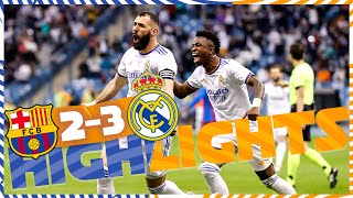 HIGHLIGHTS  FC Barcelona 23 Real Madrid  El Clásico [upl. by Prince]