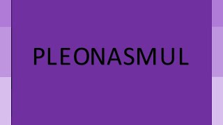 Pleonasmul [upl. by Yboj]