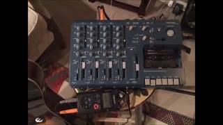 Tascam 414 portastudio recording test  Behind blue eyes instrumental [upl. by Edson]