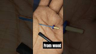 How to make wooden katana DIY real mini katana from wood toyys [upl. by Evol]