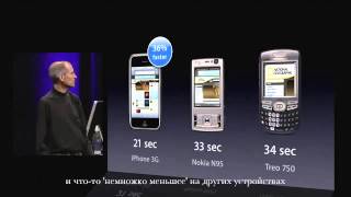 Презентация iPhone 3g русские субтитры [upl. by Pilloff481]