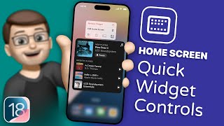 New Widget Controls for Your Home Screen in iOS 18 [upl. by Atinihc770]