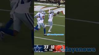 Trevon Diggs first interception in his comeback game from ACL injury shorts nfl cowboys viral [upl. by Reppart]