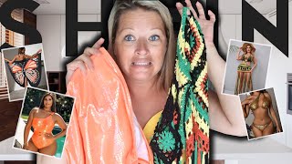 TRY ON HAUL MAILLOTS DE BAIN CHELOU SHEIN [upl. by Maxi]