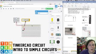 TinkerCAD Circuits Simple Circuit [upl. by Ffoeg464]