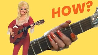 How does Dolly Parton play guitar with such long nails On both hands [upl. by Ladnyc]