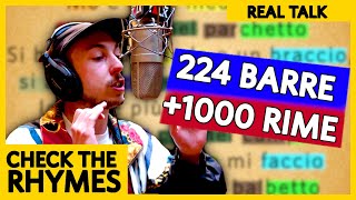 MATTAK chiude più di 1000 RIME in 224 barre  Real Talk CHECK THE RHYME [upl. by Arden]