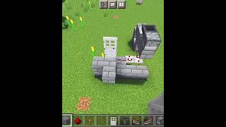 How to make a Key Card Door lock in Minecraft shorts [upl. by Ime279]