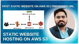 How to host a static website on AWS S3 in 5 minutes  Presigned URL in S3 for 5 mins access to users [upl. by Hurlee]