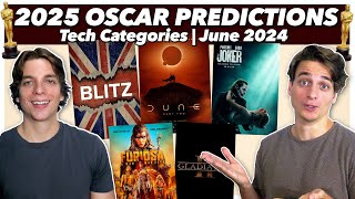 2025 Oscar Predictions  Tech Categories  June 2024 [upl. by Adlesirhc]