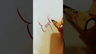 Beautiful handwriting in cursive youtubeshorts cursive viral [upl. by Ynohta]