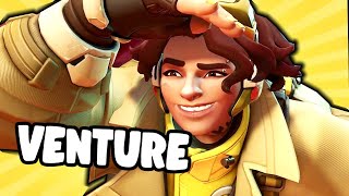 NEW HERO VENTURE GAMEPLAY  Overwatch 2 [upl. by Clyve]