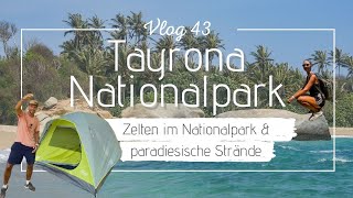 Weltreise Vlog 43 Camping im Tayrona Nationalpark in Kolumbien [upl. by Atinaw]