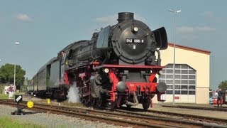 Mit Dampflok 41 096 im Eilzugtempo durch Niedersachsen [upl. by Annohsed]