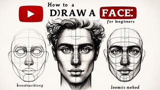 How to draw head for beginners Using Loomis method [upl. by Rodney]