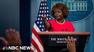 Watch White House holds press briefing  Aug 6  NBC News [upl. by Narcis]