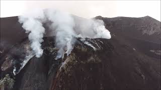 La parte sommitale del vulcano Stromboli [upl. by Frodi]