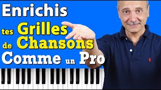 Comment enrichir une grille daccord de chansons Tuto Piano Gratuit [upl. by Hsuk262]