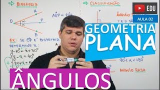 ⭕ Ângulos  GEOMETRIA PLANA aula 02 [upl. by Leina]