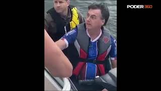 Bolsonaro define a reação à pandemia como quotneurosequot durante passeio de jet ski no Lago Paranoá [upl. by Funda]