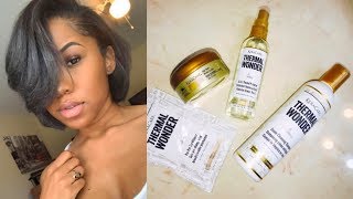 Washing Relaxed Hair Using KeraCares Thermal Wonder Line [upl. by Aniloj506]