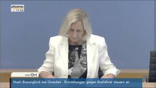 BafögErhöhung  Johanna Wanka zur Ausbildungsförderung am 21072014 [upl. by Eatnoed]