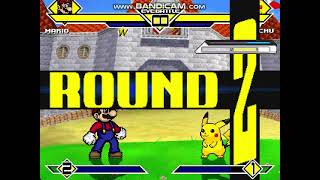 MUGEN Mario VS Pikachu [upl. by Leahcimal]