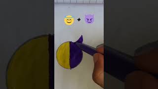 angel  devil emoji satisfying art asmr creativity youtubeshorts viral satisfyingvideo [upl. by Evilo]