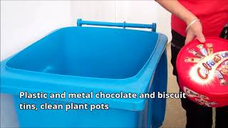 Chesterfield Borough Council  What to put in your blue bin [upl. by Laehcym]