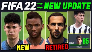 FIFA 22 NEWS  NEW Players Real Faces Wonderkids amp Ratings  Career Mode Squad Update [upl. by Eibrik597]