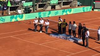 Ceremonia premiación dobles mixtos Juegos Olímpicos de la Juventud Buenos Aires 2018 [upl. by Amal]