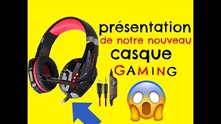 test  présentation du casque micro KOTION EACH g9000 [upl. by Aissilem]