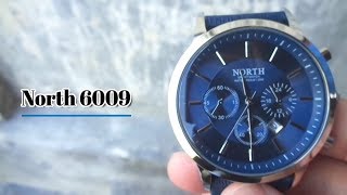 Watch Casual North 6009 Blue Unboxing and Review [upl. by Galvin214]