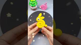 Simple Handmade  Make a Rabbit from Clay in 20 Seconds [upl. by Brigit927]