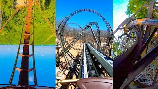 Every Roller Coaster at Silver Dollar City Front Seat POV Branson Missouri Theme Park [upl. by Ena]