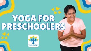 Yoga for Preschoolers  Sun Salutation  Breathing Exercises  Musical Warm Up for Kids  Yoga Guppy [upl. by Yznyl472]