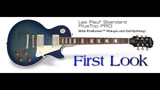 A Look at the Epiphone Les Paul Standard Pro Plus Top Blue Burst [upl. by Telocin]